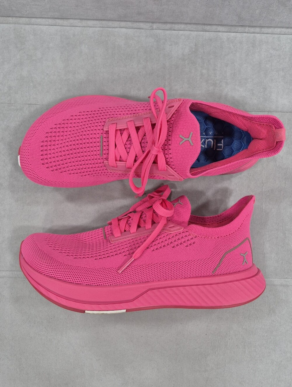 Flux Footwear Adapt Runner shoes men's 7.5 women's 9 neon pink knit barefoot